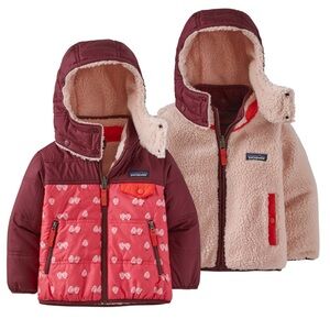 Patagonia toddler tribbles reversible jacket in size 5T